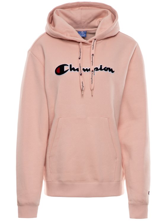 CHAMPION HOODED SWEATSHIRT PINK