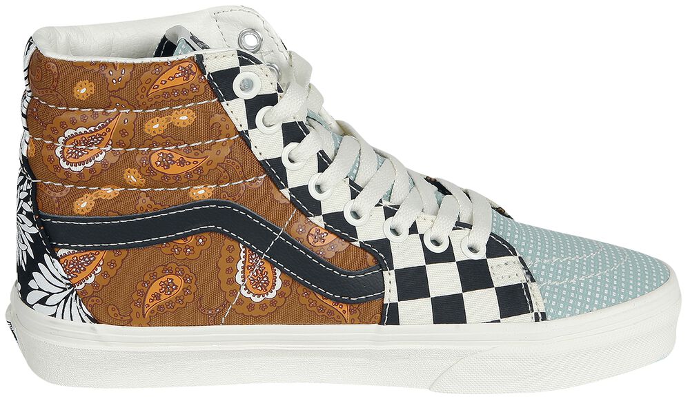 vans sk8 hi tiger patchwork