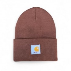 לצפייה במוצר כובע צמר Carhartt בצבע חום-אדמדם (Mocha/Rust)