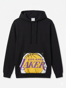 לצפייה במוצר jiffa Los Angeles Lakers Black Hoodie Special Pocket