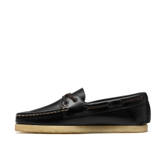לצפייה במוצר Clarks Originals Godney Boat Black Leather 